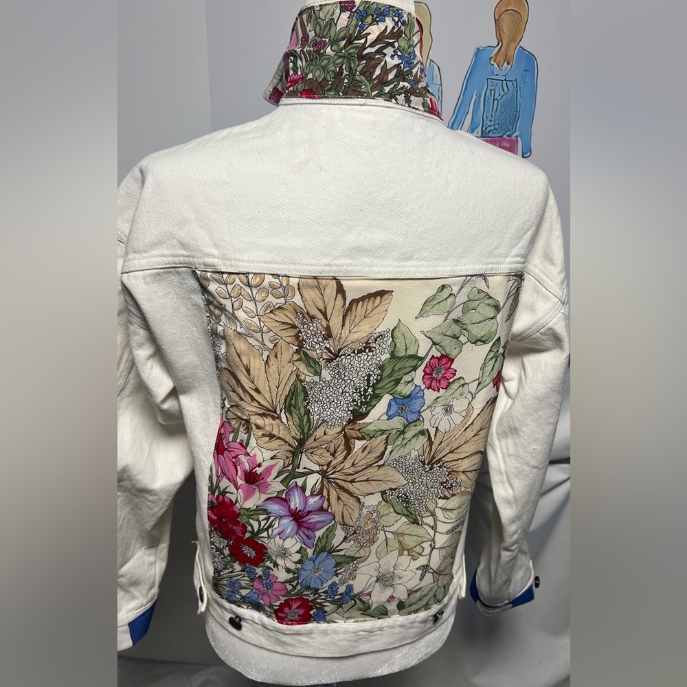 Gucci Scarf on Denim Jacket